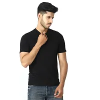 LE BOURGEOIS Men Round Neck Half Sleeve Casual T-Shirt-thumb2