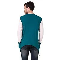 LE BOURGEOIS Round Neck Full Sleeve Asymmetric T-Shirt for Men-thumb3