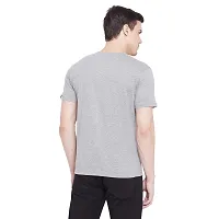 LE BOURGEOIS Men Solid Round Neck Half Sleeve T-Shirt-thumb3