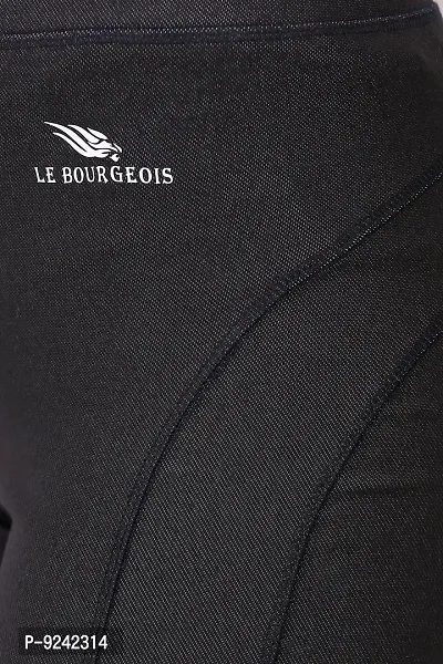 LE BOURGEOIS Women Waist Elastic Slim Fit Casual Poly Lycra Semi Stretchable Shorts/Active Wear/Sports-thumb5