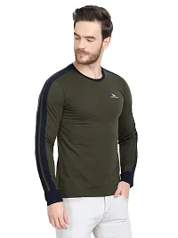 LE BOURGEOIS Men Solid Full Sleeve Casual T-Shirt-thumb2