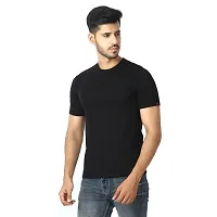 LE BOURGEOIS Men Round Neck Half Sleeve Casual T-Shirt-thumb1