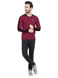 LE BOURGEOIS Men Solid Full Sleeve Casual T-Shirt-thumb4