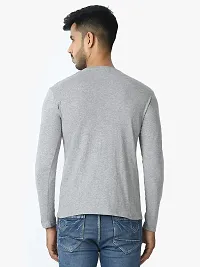 LE BOURGEOIS Men Round Neck Full Sleeve Casual Cotton T-Shirt-thumb4