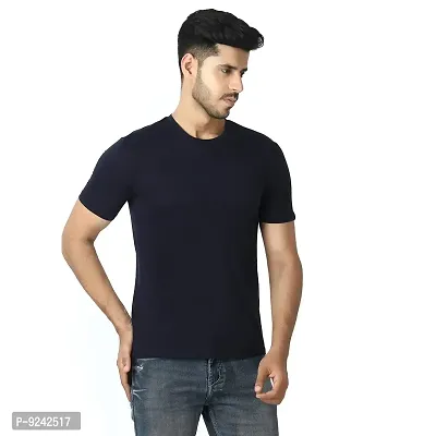 LE BOURGEOIS Men Round Neck Half Sleeve Casual T-Shirt-thumb0