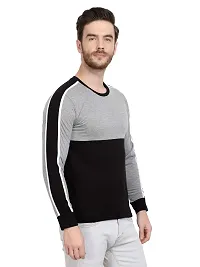 LE BOURGEOIS Men Colorblocked Full Sleeve Casual T-Shirt-thumb2