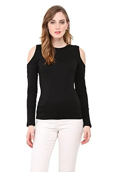 Women Cold Shoulder Full Sleeve Top