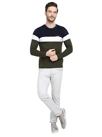 LE BOURGEOIS Men Colorblocked Full Sleeve T-Shirt-thumb4