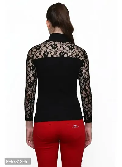 Women high neck full sleeve top-thumb2