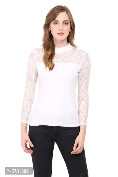 Women high neck full sleeve top