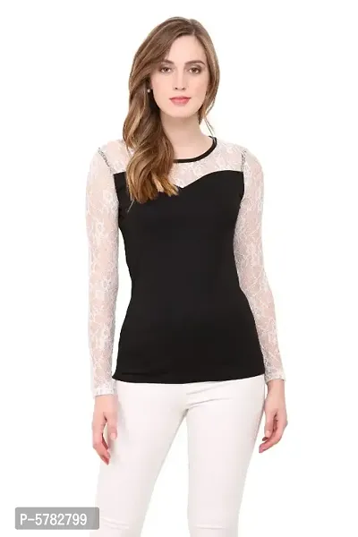 Women Cotton Lycra full sleeve top