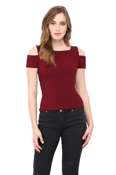 trendy cold shoulder top for women 