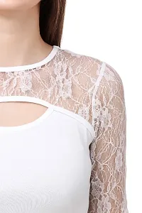 Women Stylish White Full Sleeve Top-thumb2