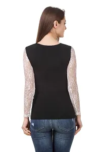 Women Stylish Black Full Sleeve Top-thumb1