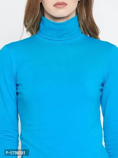 Women High-neck Full Sleeve Top-thumb3