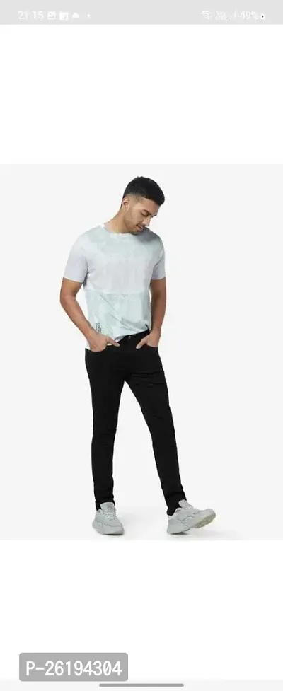 Stylish Cotton Blend Mid-Rise Jeans For Men-thumb3