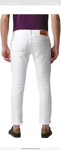 Stylish Cotton Blend Mid-Rise Jeans For Men-thumb1