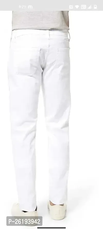 Stylish Cotton Blend Mid-Rise Jeans For Men-thumb2