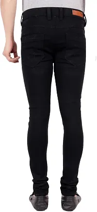 Bestloo Stylish Black Denim Mid-Rise Jeans For Men-thumb1