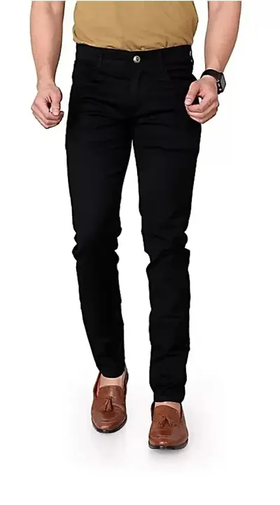 Stylish Blend Mid-Rise Jeans For Men