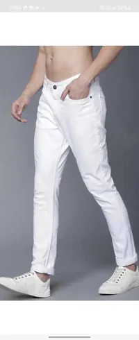 Stylish Cotton Blend Mid-Rise Jeans For Men-thumb3