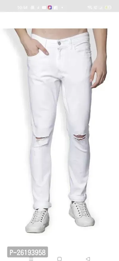 Stylish Cotton Blend Mid-Rise Jeans For Men-thumb4