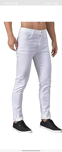 Stylish Cotton Blend Mid-Rise Jeans For Men-thumb2