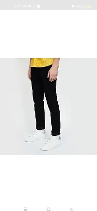 Stylish Cotton Blend Mid-Rise Jeans For Men-thumb1