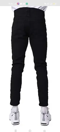 Stylish Cotton Blend Mid-Rise Jeans For Men-thumb1