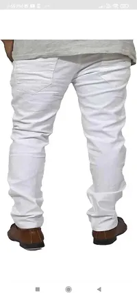 Stylish Cotton Blend Mid-Rise Jeans For Men-thumb1