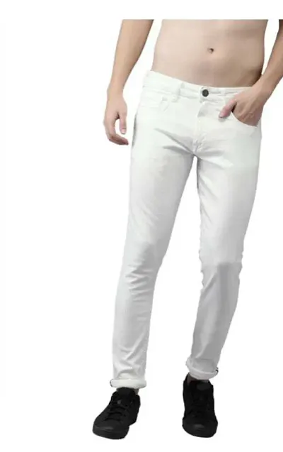 Stylish Blend Mid-Rise Jeans For Men