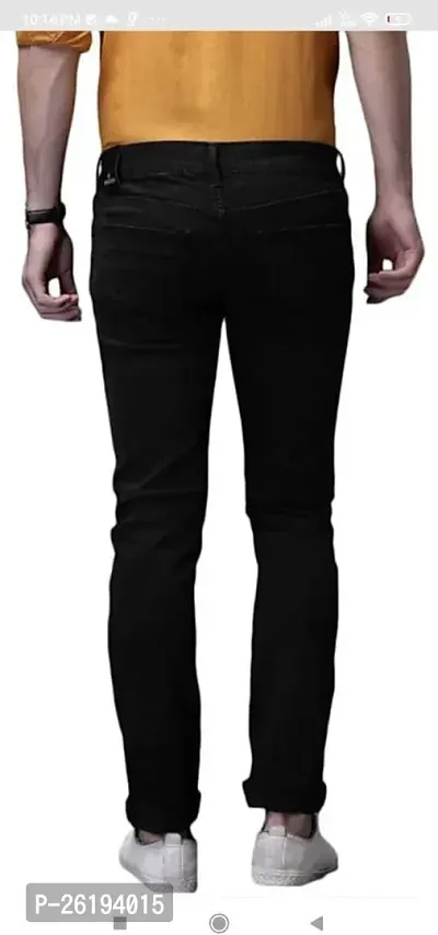 Stylish Cotton Blend Mid-Rise Jeans For Men-thumb2