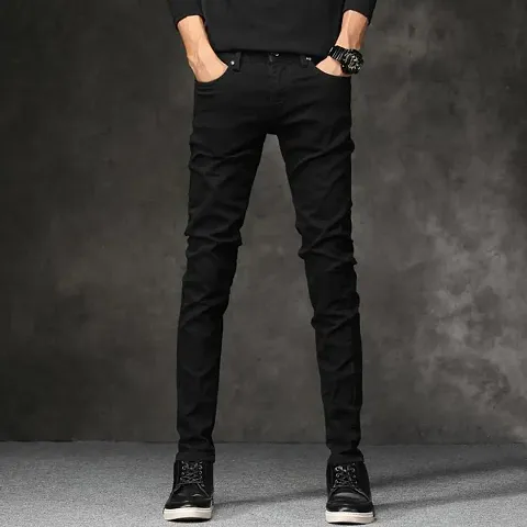 Trendy Solid Jeans For Men