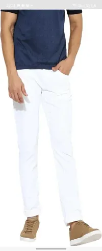 Stylish Cotton Blend Mid-Rise Jeans For Men-thumb3