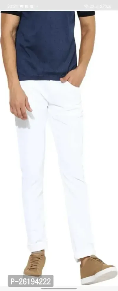 Stylish Cotton Blend Mid-Rise Jeans For Men-thumb4