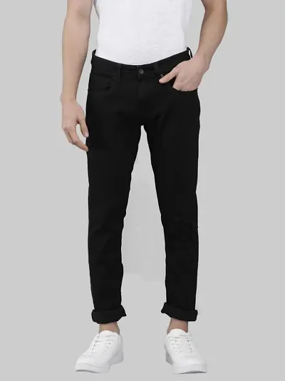 Classic Blend Solid Jeans For Men