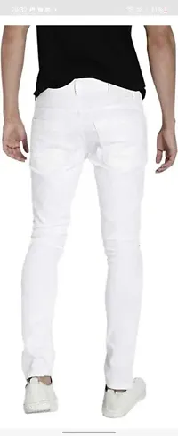 Stylish Cotton Blend Mid-Rise Jeans For Men-thumb1