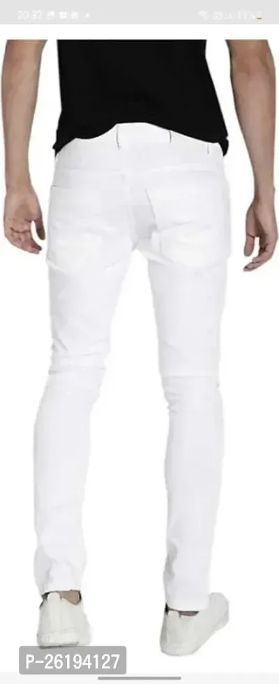 Stylish Cotton Blend Mid-Rise Jeans For Men-thumb2