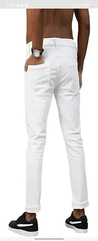 Stylish Cotton Blend Mid-Rise Jeans For Men-thumb1