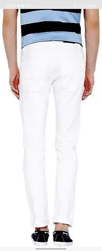 Stylish Cotton Blend Mid-Rise Jeans For Men-thumb2