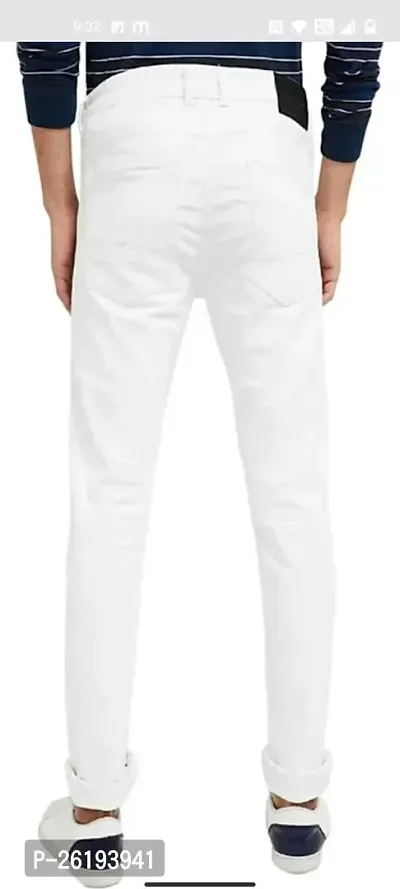 Stylish Cotton Blend Mid-Rise Jeans For Men-thumb2