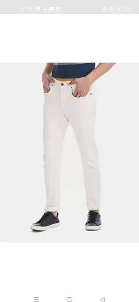 Stylish Cotton Blend Mid-Rise Jeans For Men-thumb1