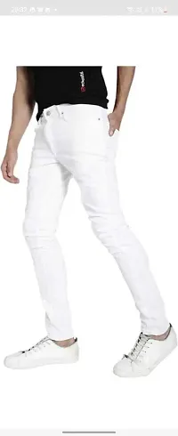 Stylish Cotton Blend Mid-Rise Jeans For Men-thumb2