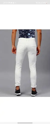 Stylish Cotton Blend Mid-Rise Jeans For Men-thumb1