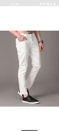 Stylish Cotton Blend Mid-Rise Jeans For Men-thumb2