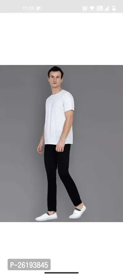 Stylish Cotton Blend Mid-Rise Jeans For Men-thumb4