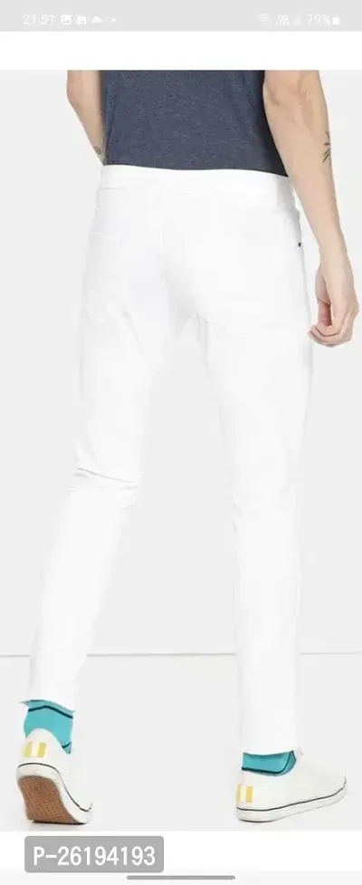 Stylish Cotton Blend Mid-Rise Jeans For Men-thumb2