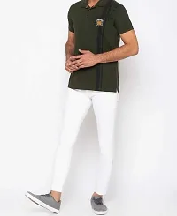 Stylish Cotton Blend Mid-Rise Jeans For Men-thumb2