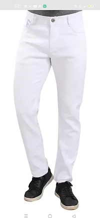 Stylish Cotton Blend Mid-Rise Jeans For Men-thumb1