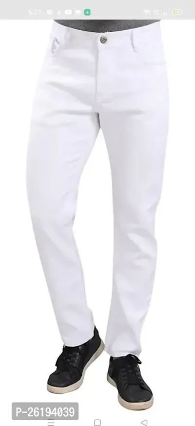 Stylish Cotton Blend Mid-Rise Jeans For Men-thumb2